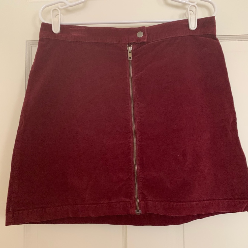 Maroon Madewell skirt